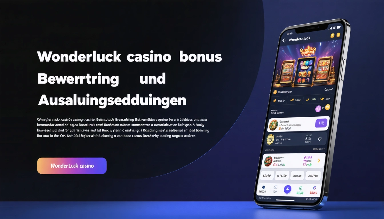 Wonderluck casino bonus Bewertung und Auszahlungsbedingungen